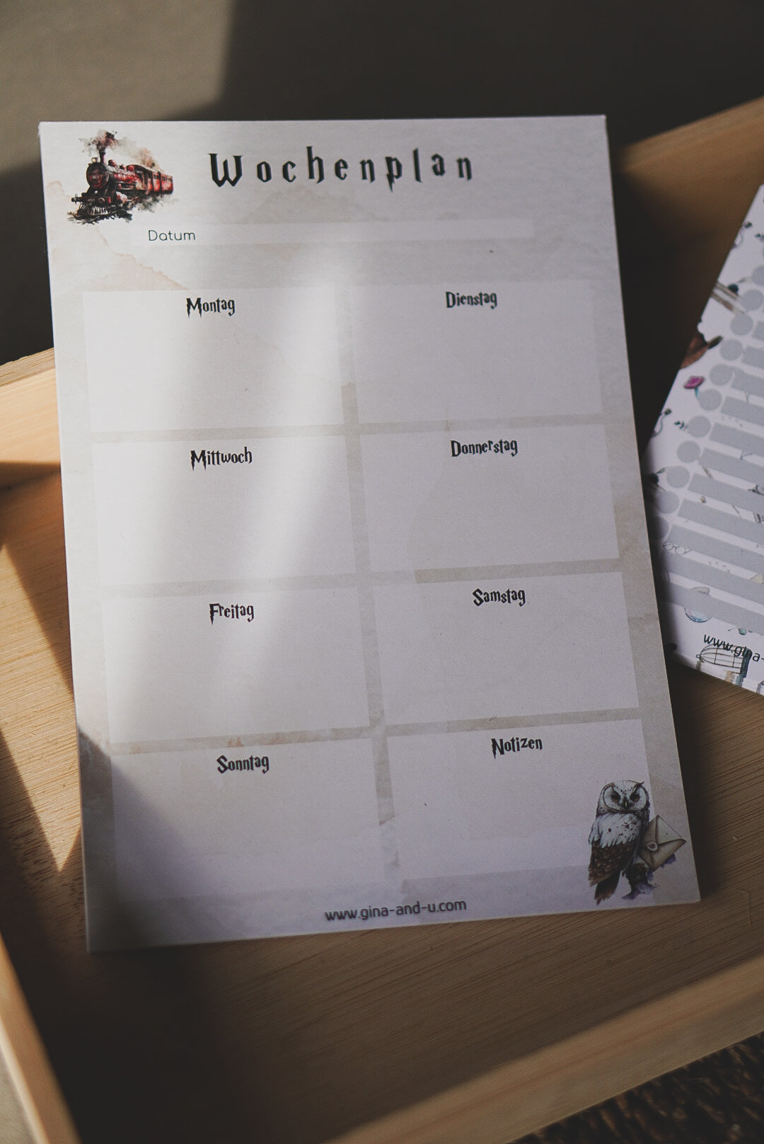 Wochenplan magisch DIN A5 Block